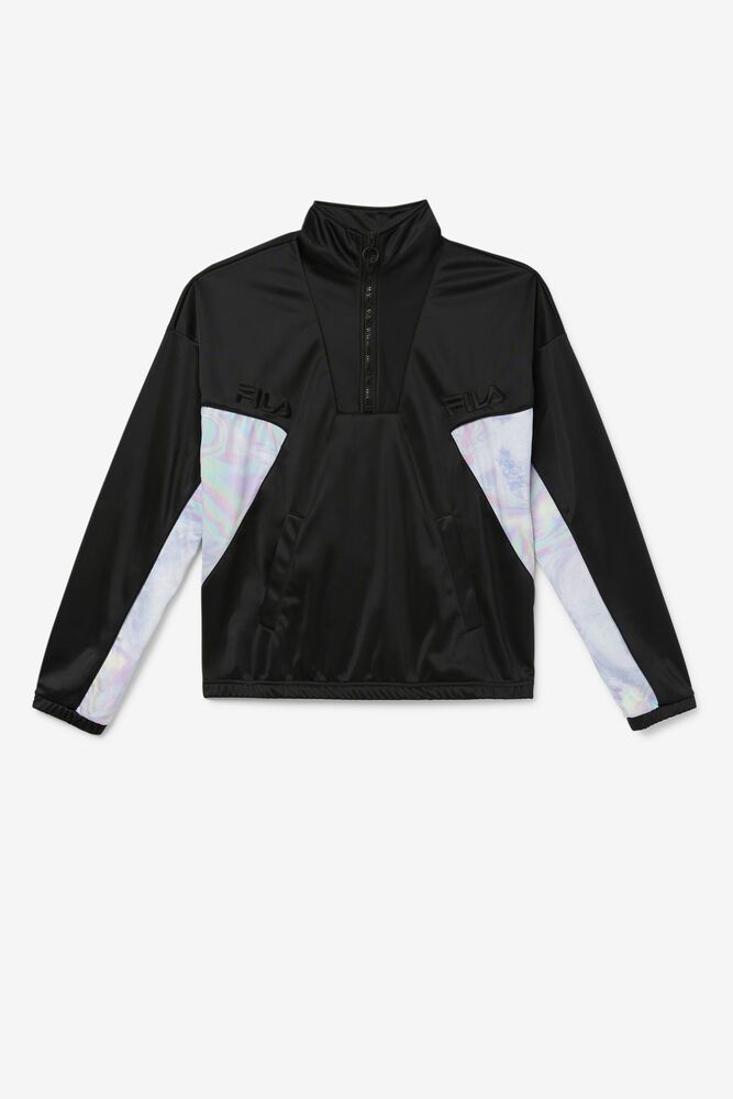 Fila Jacket Mens Black - Rally Track - Philippines 9437051-TG
